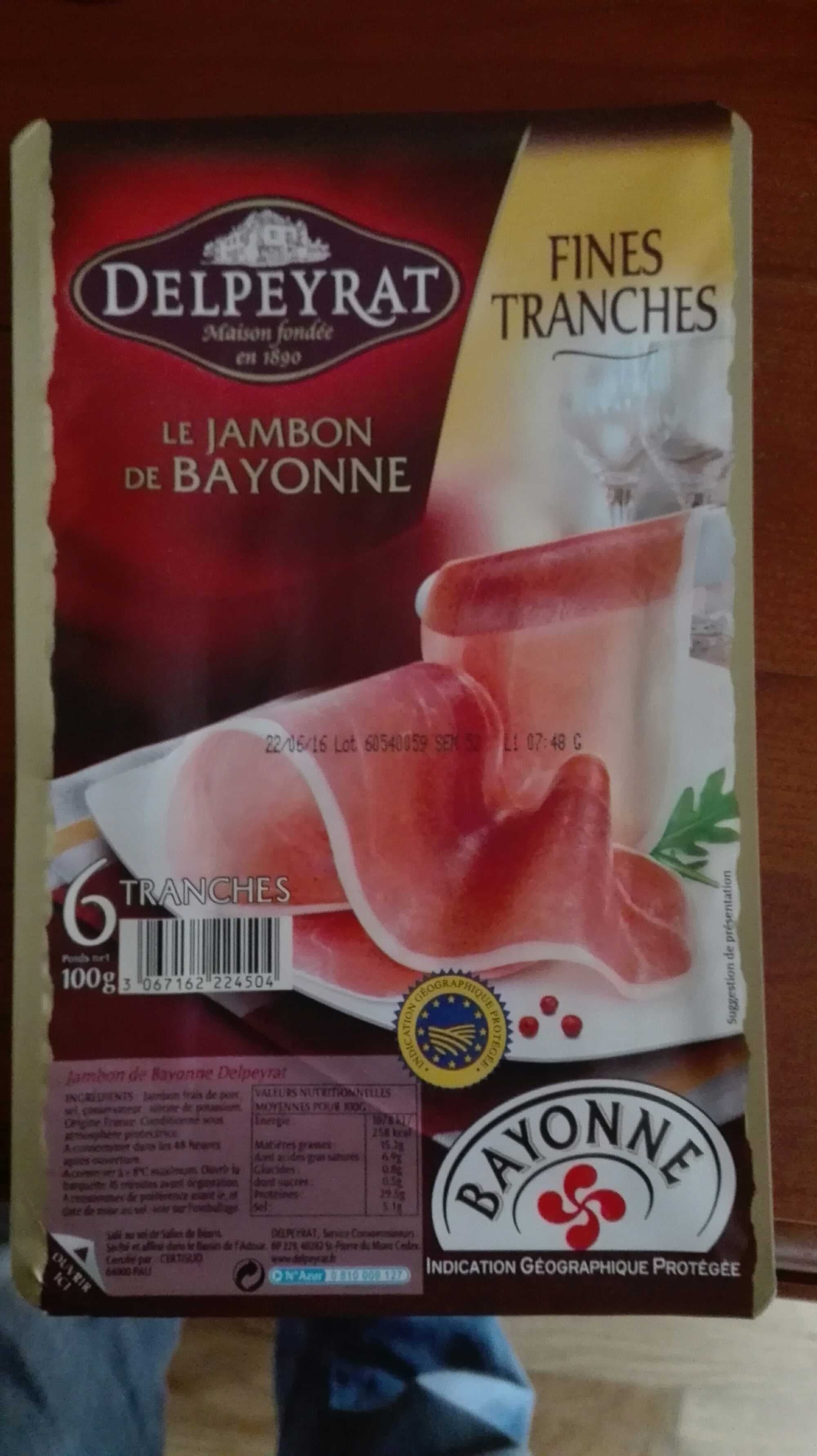Delpeyrat Delpeyra Jambon Bayonne packshot