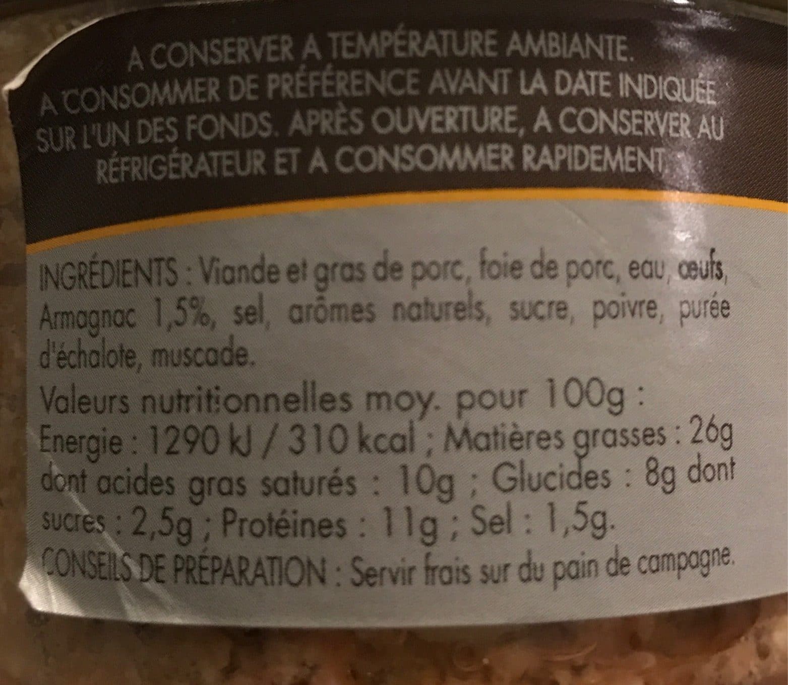 Le Canard Du Midi Terrine Landaise à l’Ancienne packshot