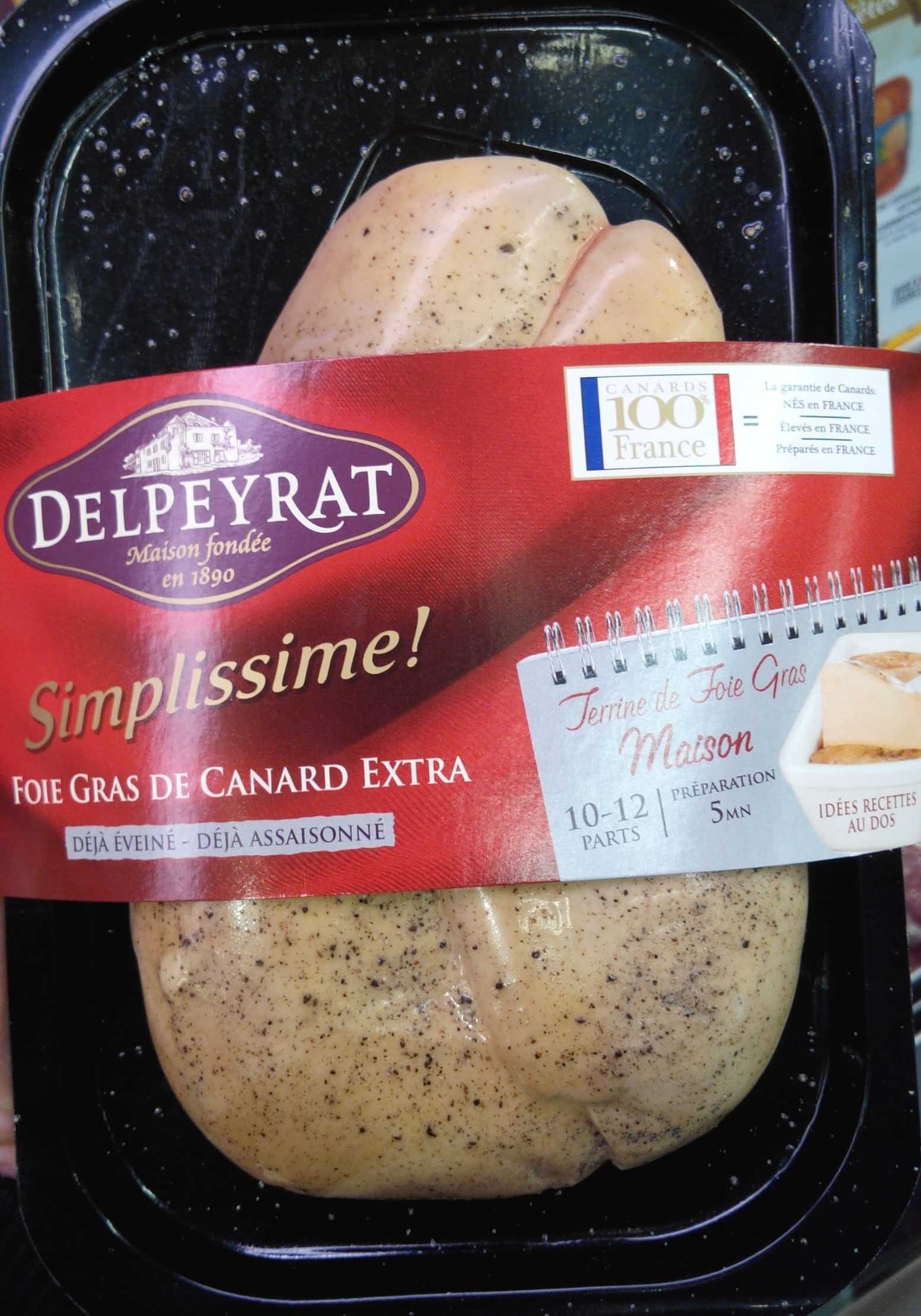 Delpeyrat Foie gras de canard extra Simplissime ! packshot
