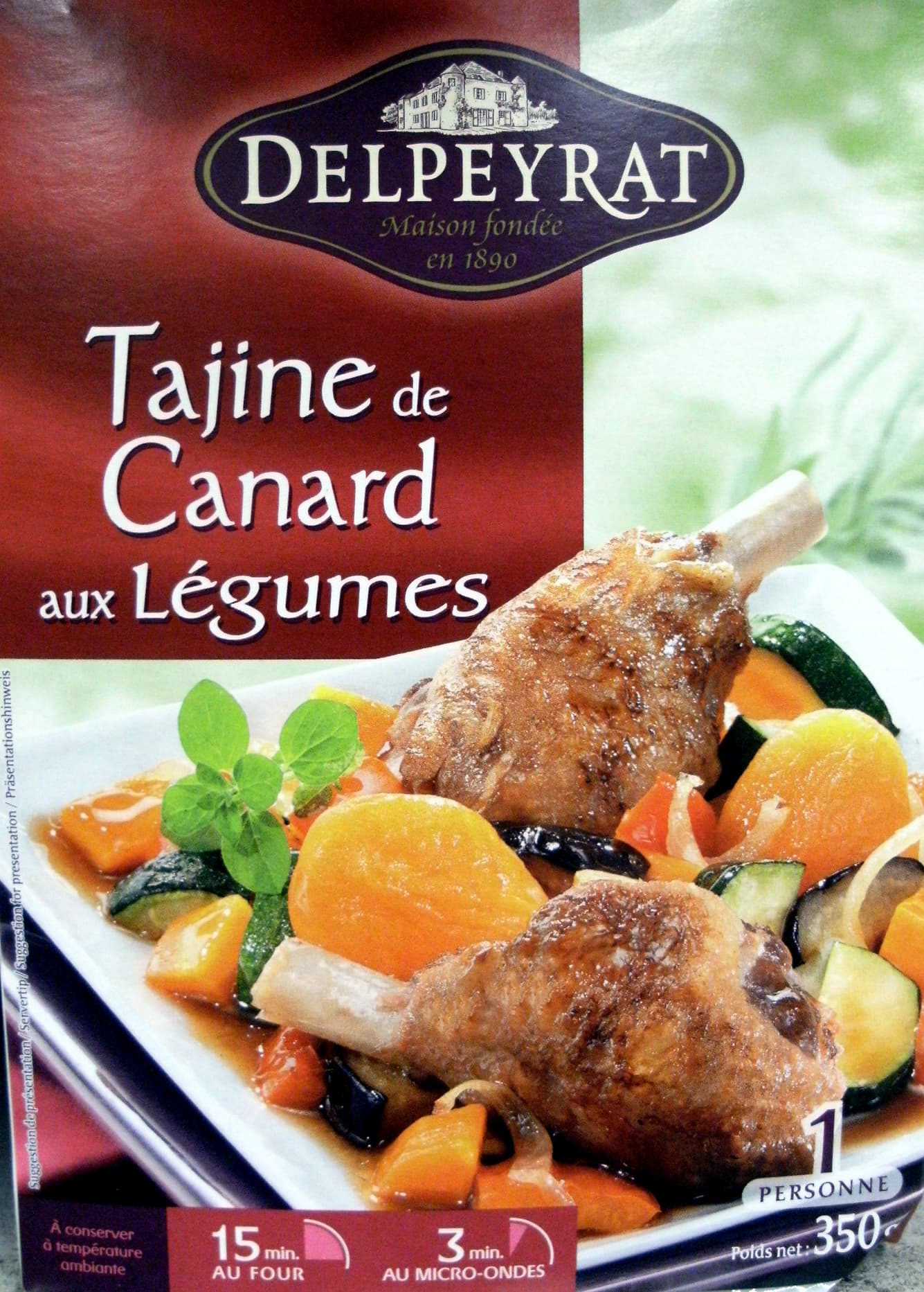 Delpeyrat Tajine de Canard aux Légumes packshot