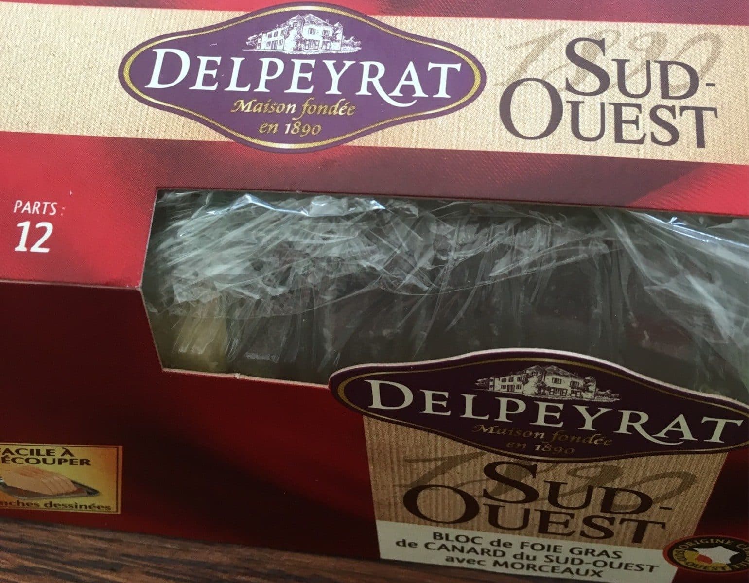 Delpeyrat Bloc de foie gras de canard du Sud-Ouest avec morceaux packshot