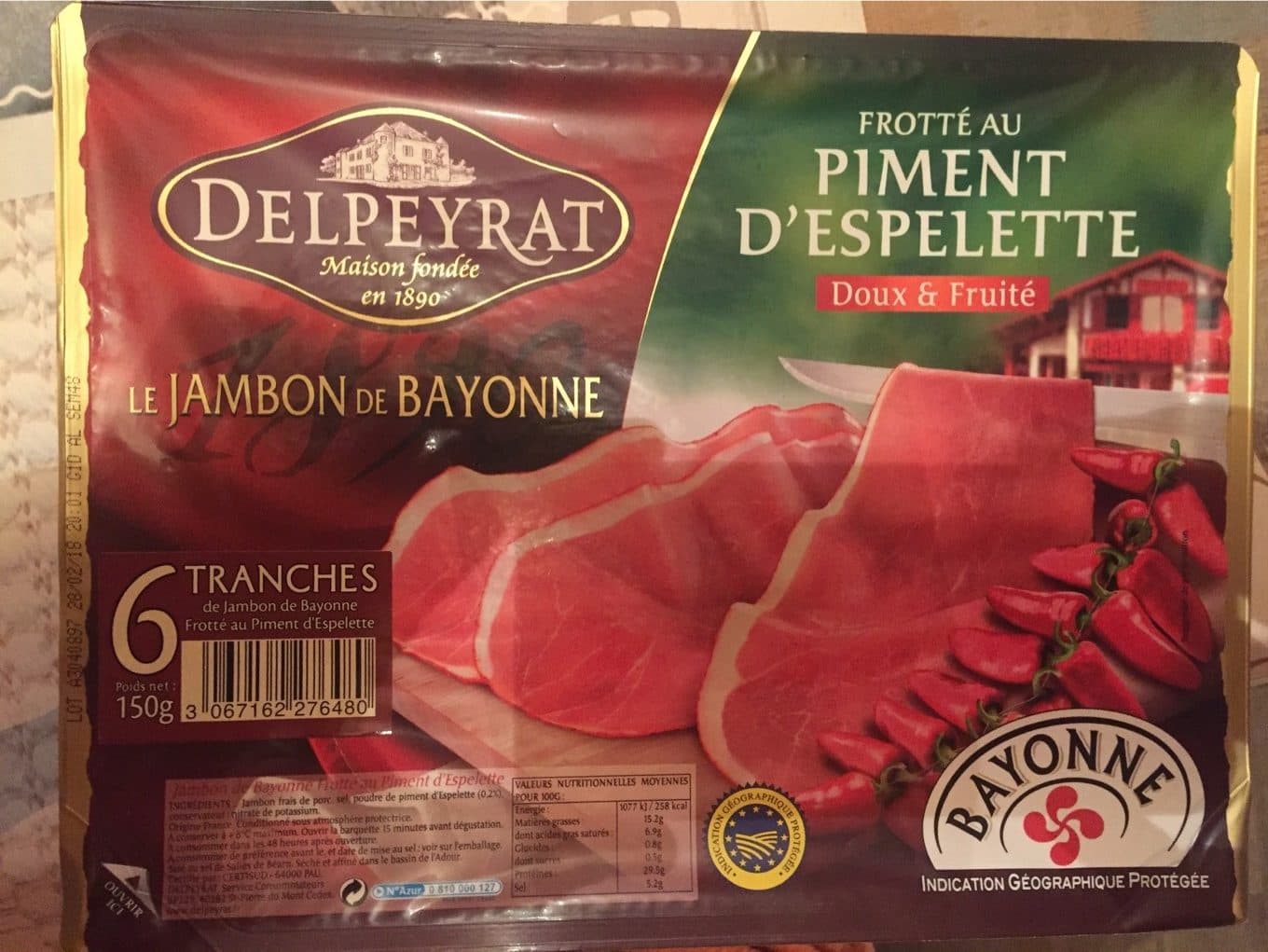 Delpeyrat Jambon de Bayonne packshot