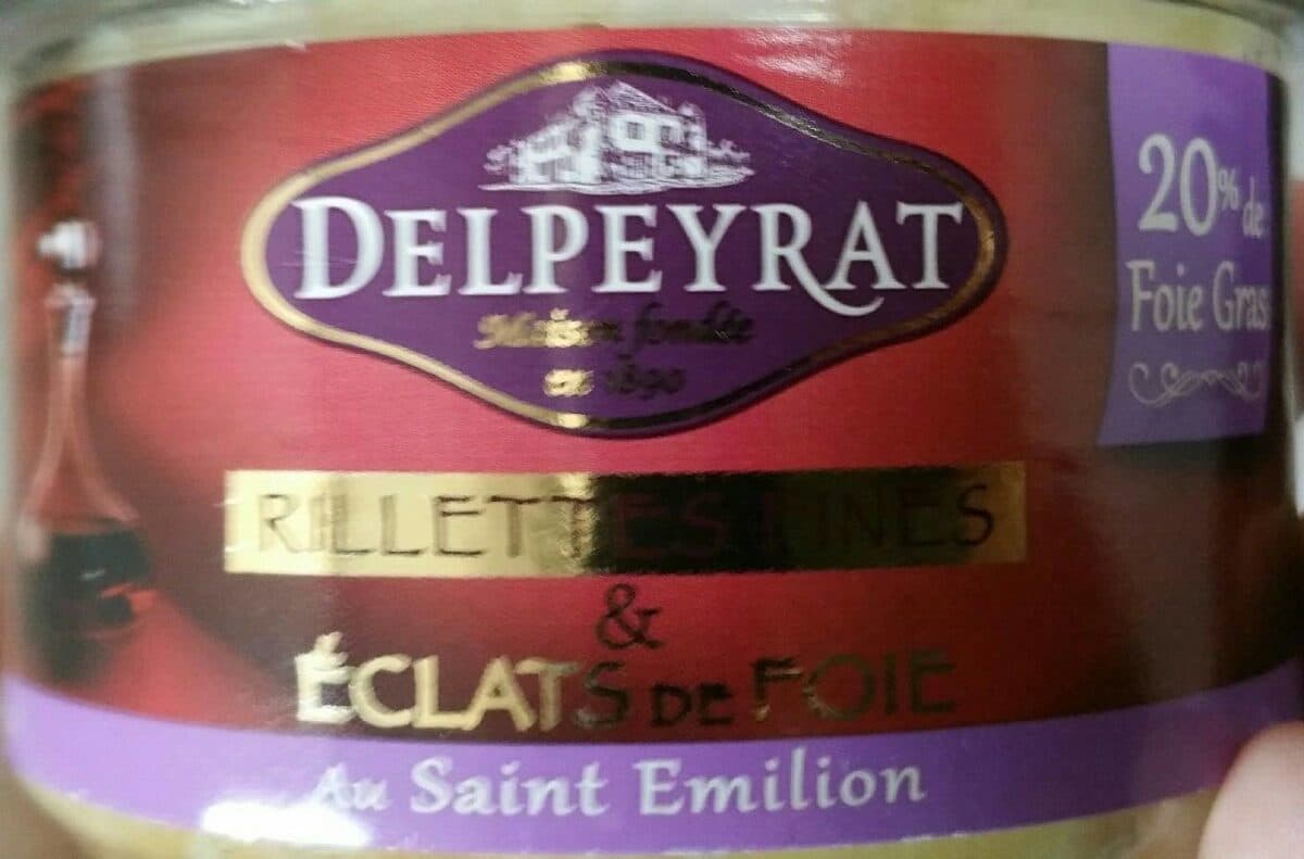 Delpeyrat Rillettes fines et éclats de foie Delpeyrat 180G, 1 Bocal packshot