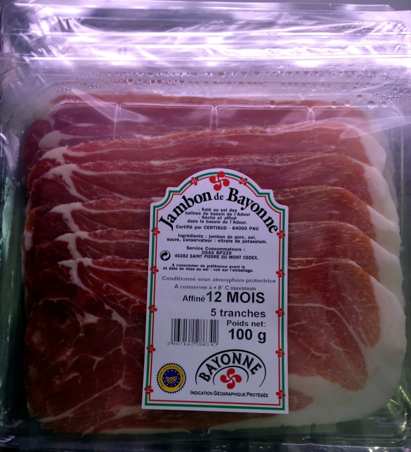 Bayonne Jambon de Bayonne packshot