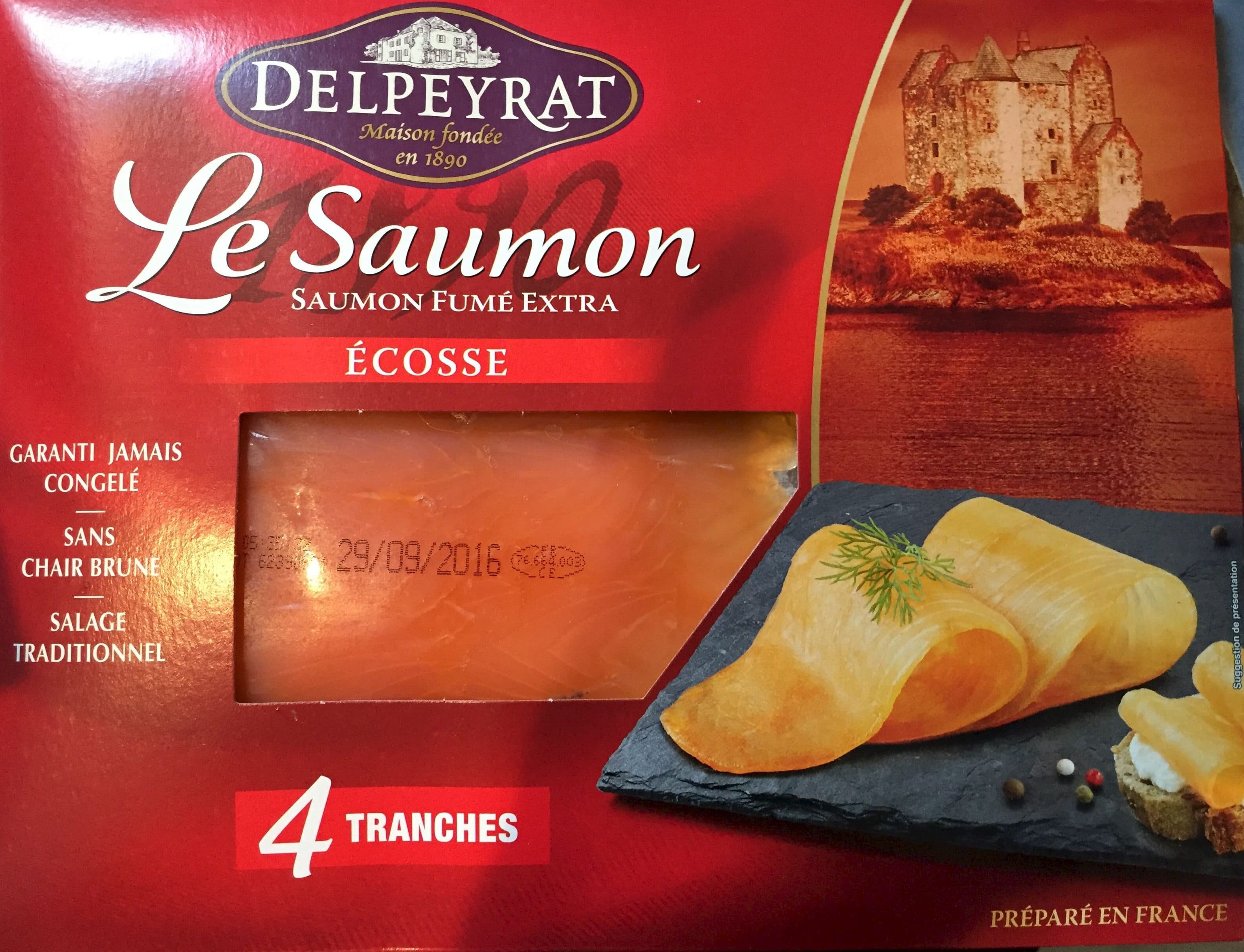Delpeyrat Le Saumon - Saumon fumé extra - Ecosse packshot