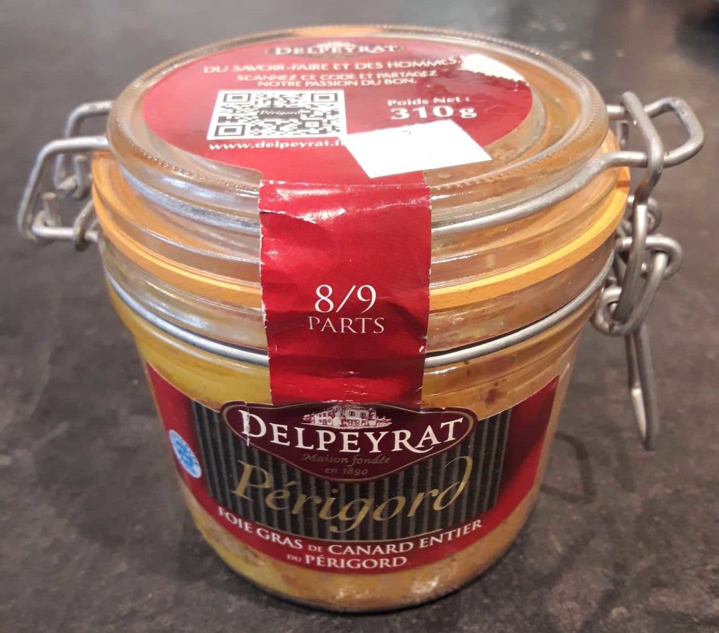 Delpeyrat Fois gras de canard entier du Périgord packshot