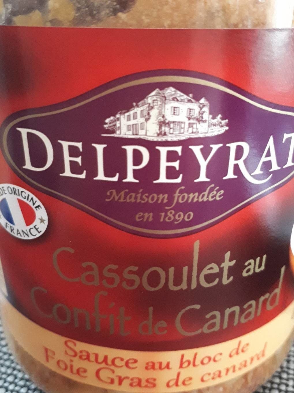 Delpeyrat Cassoulet au confit de canard sauce au foie gras packshot