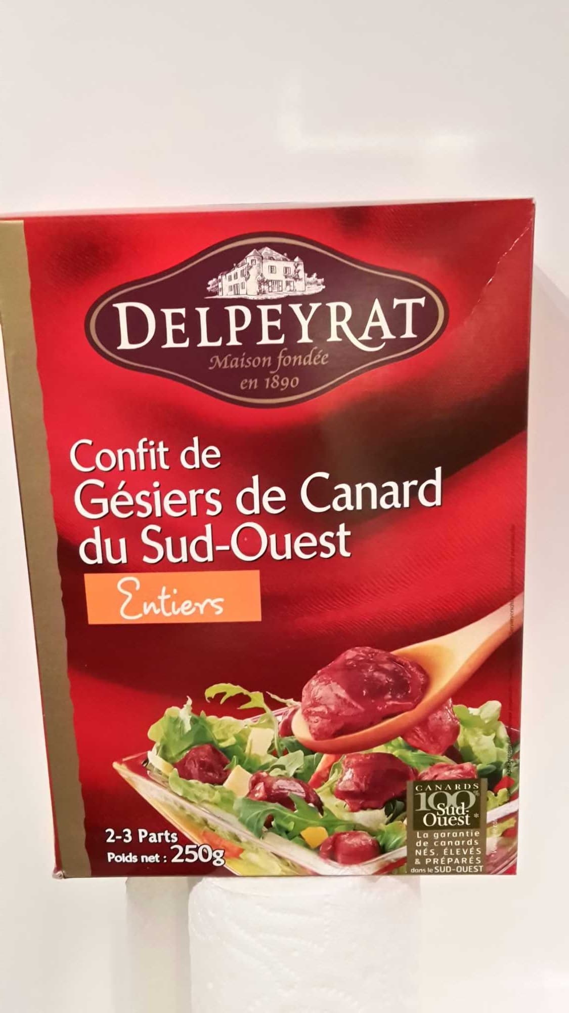 Delpeyrat Confit de Gésiers de Canard du Sud-Ouest Entiers packshot