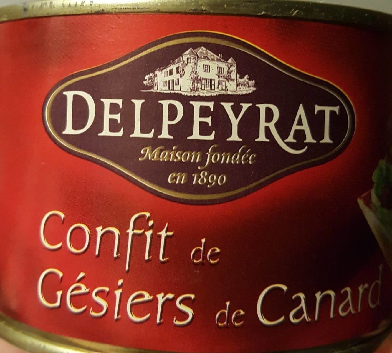 Delpeyrat Confit de gésiers de canard packshot