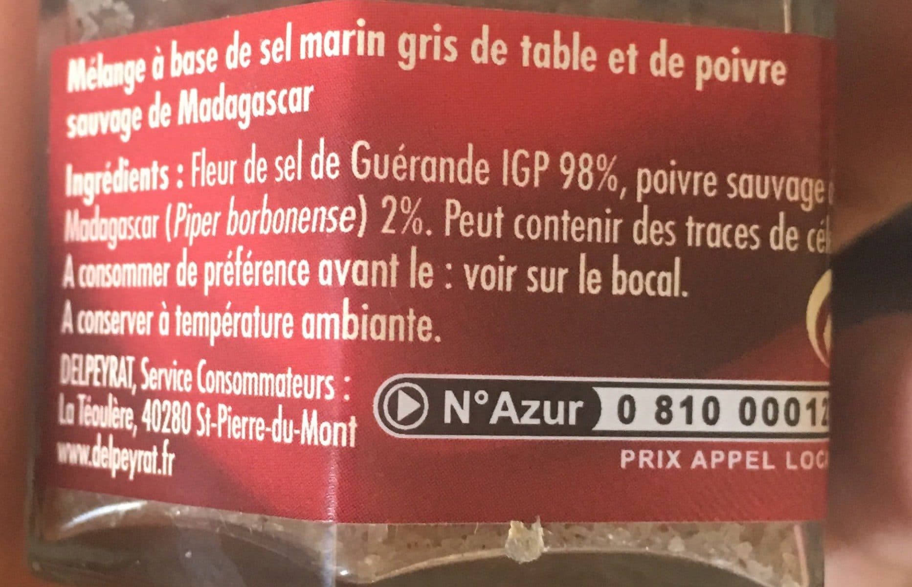 Delpeyrat fleur de sel et poivre de madagascar packshot