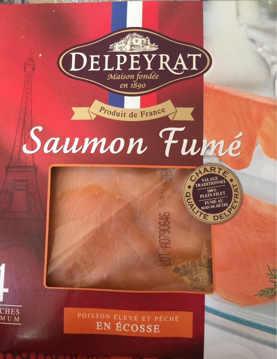 Delpeyrat Saumon fumé packshot
