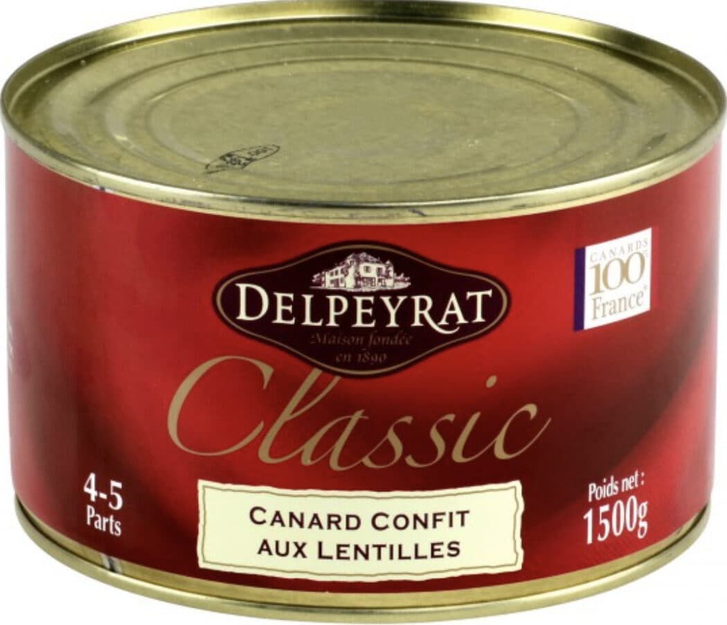 Delpeyrat Canard confit aux lentilles packshot