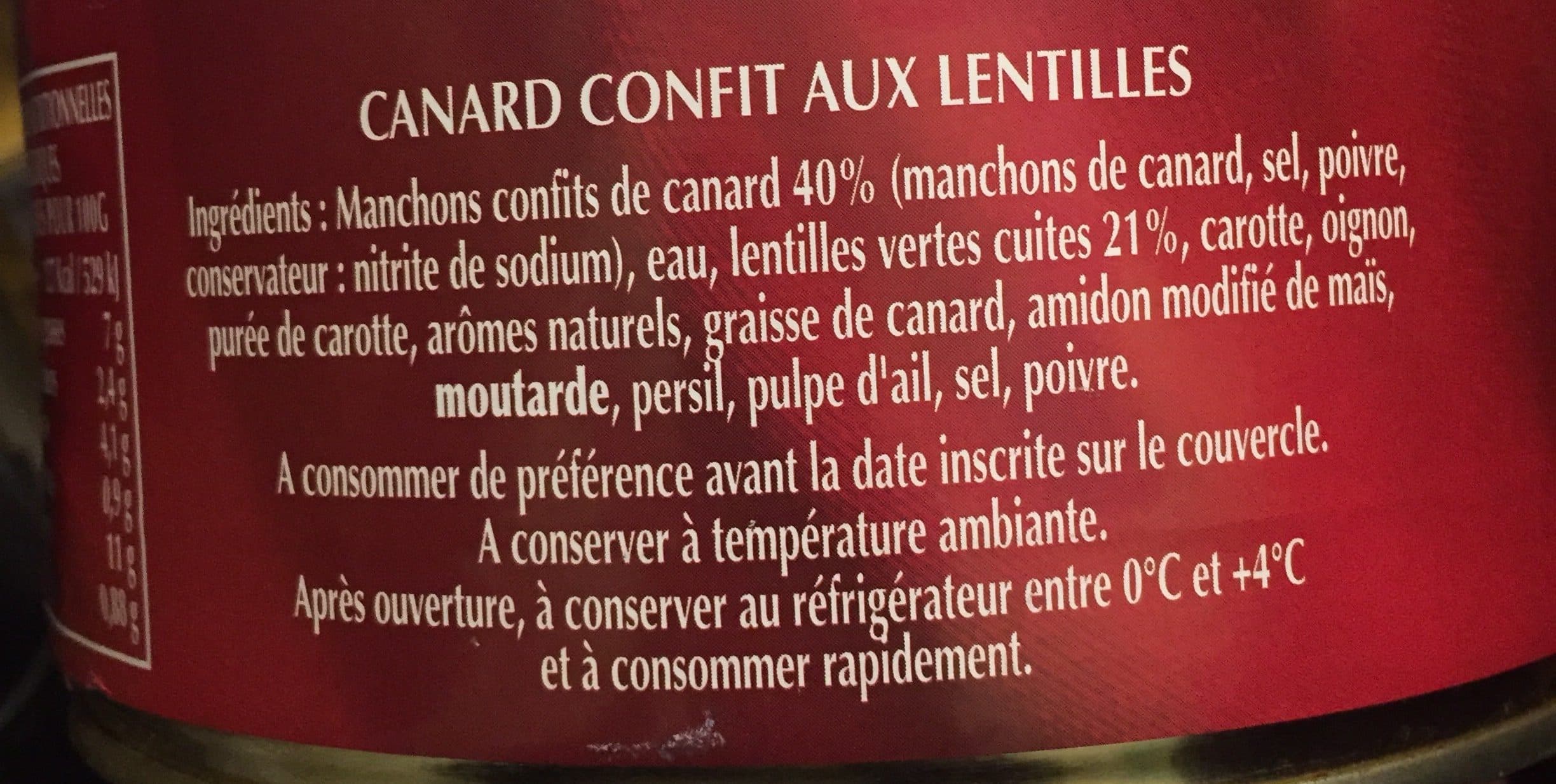 Delpeyrat Canard confit aux lentilles packshot