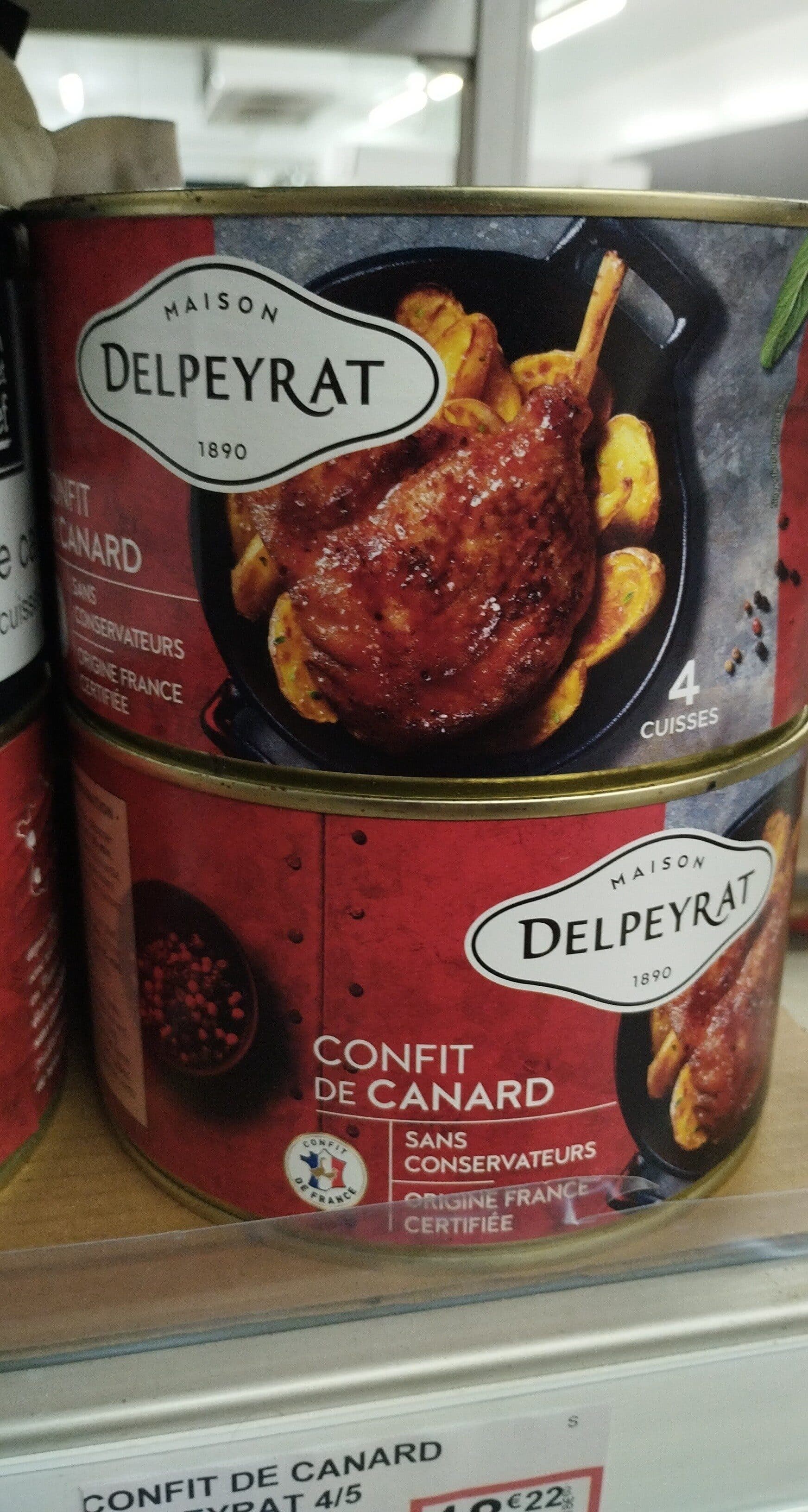 Delpeyrat confit canard 1,350g packshot