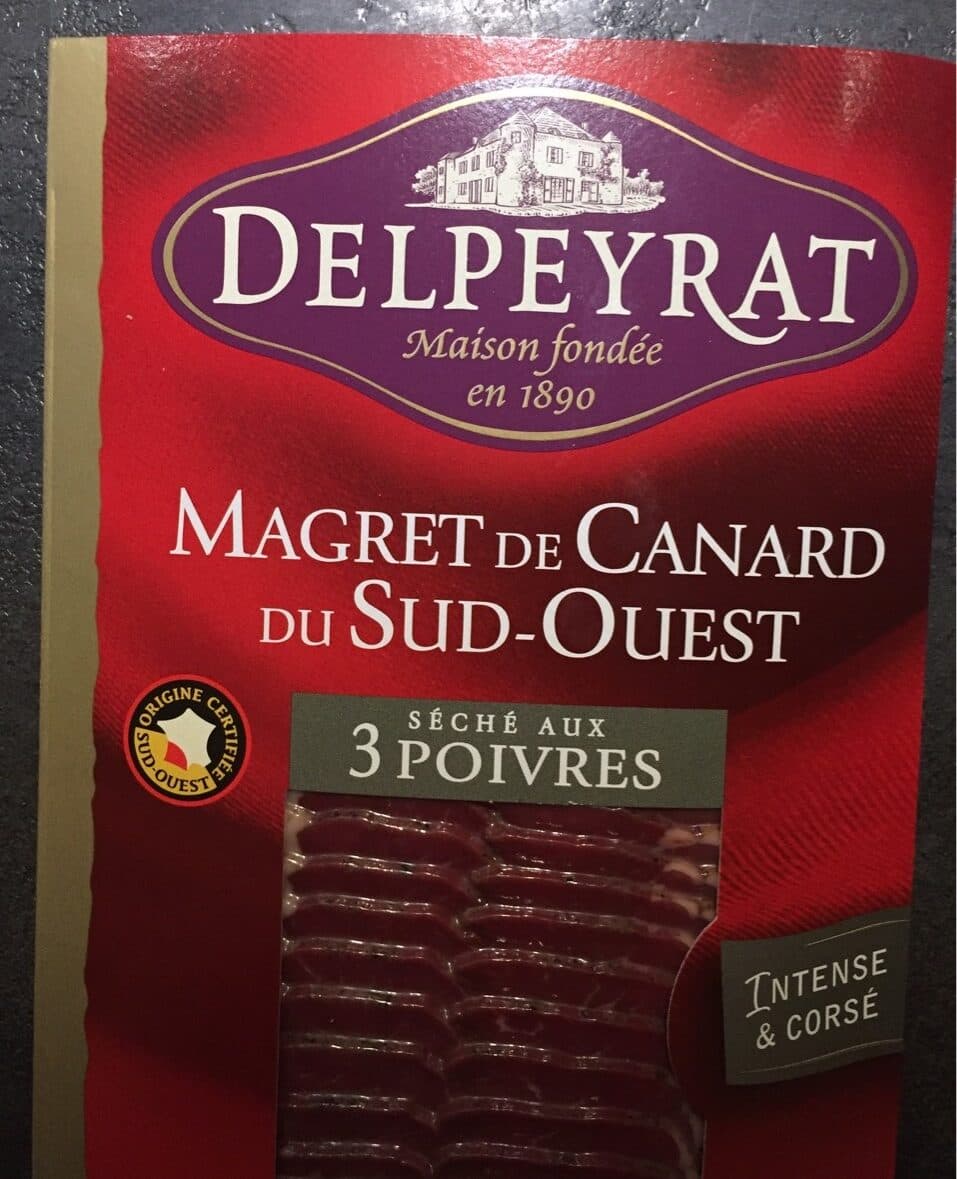 Delpeyrat Magret de Canard du Sud-Ouest Séché aux 3 Poivres packshot