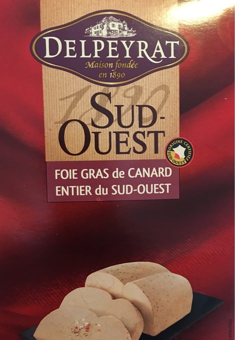 Delpeyrat Foie gras de canard entier du Sud-Ouest packshot