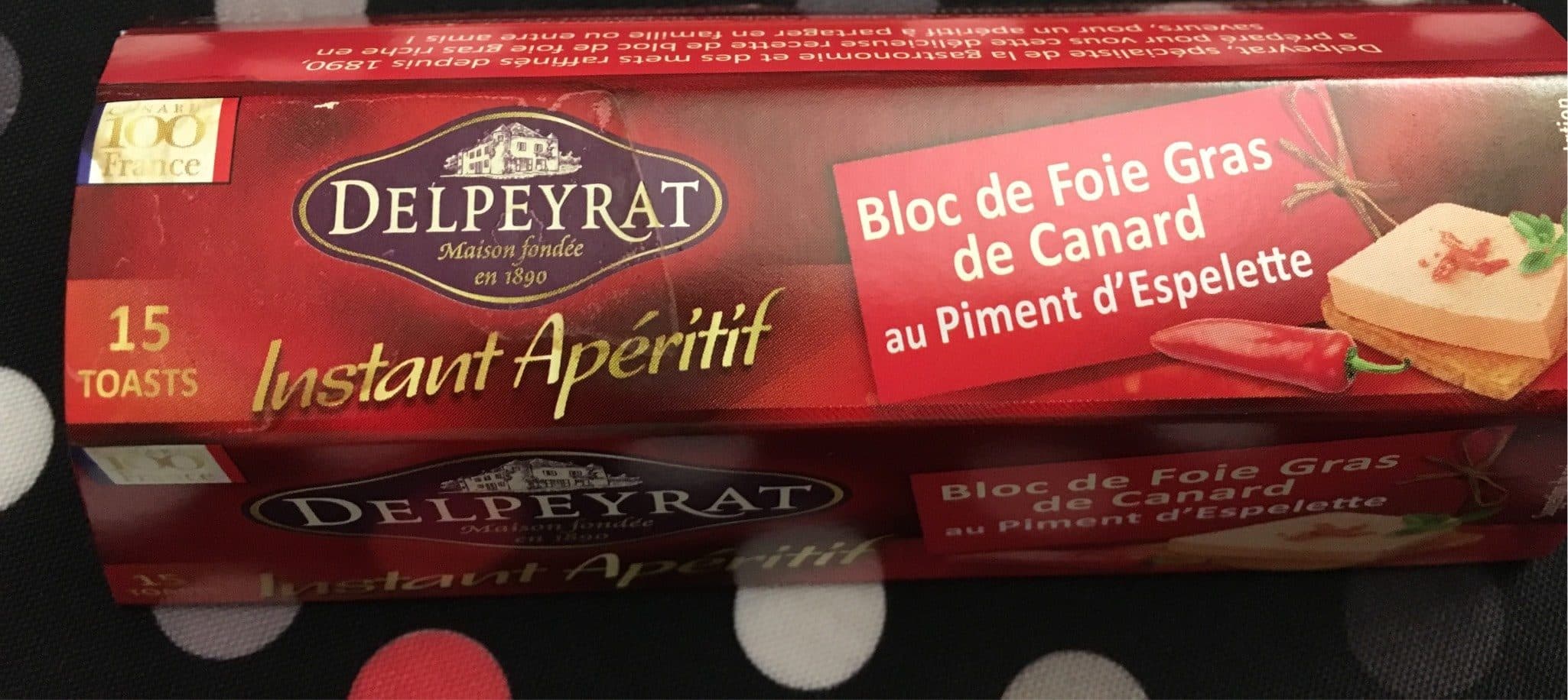 Delpeyrat Bloc de Foie Gras de Canard au Piment d'Espelette packshot