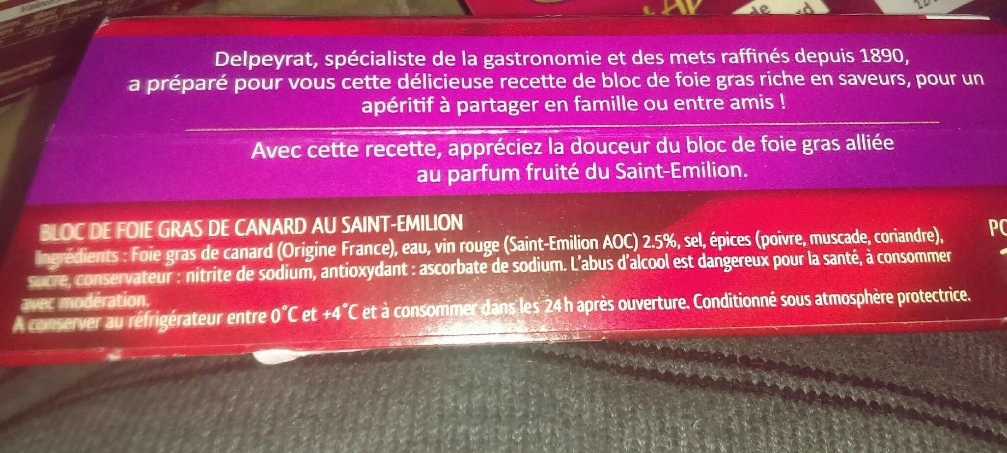 Delpeyrat foie gras de canard au St Emilion packshot
