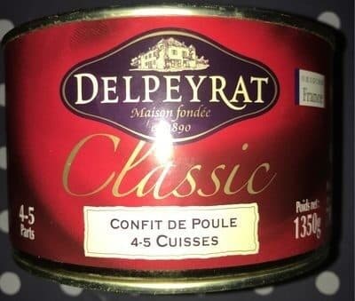 Delpeyrat Confit de Poule 4-5 Cuisses packshot