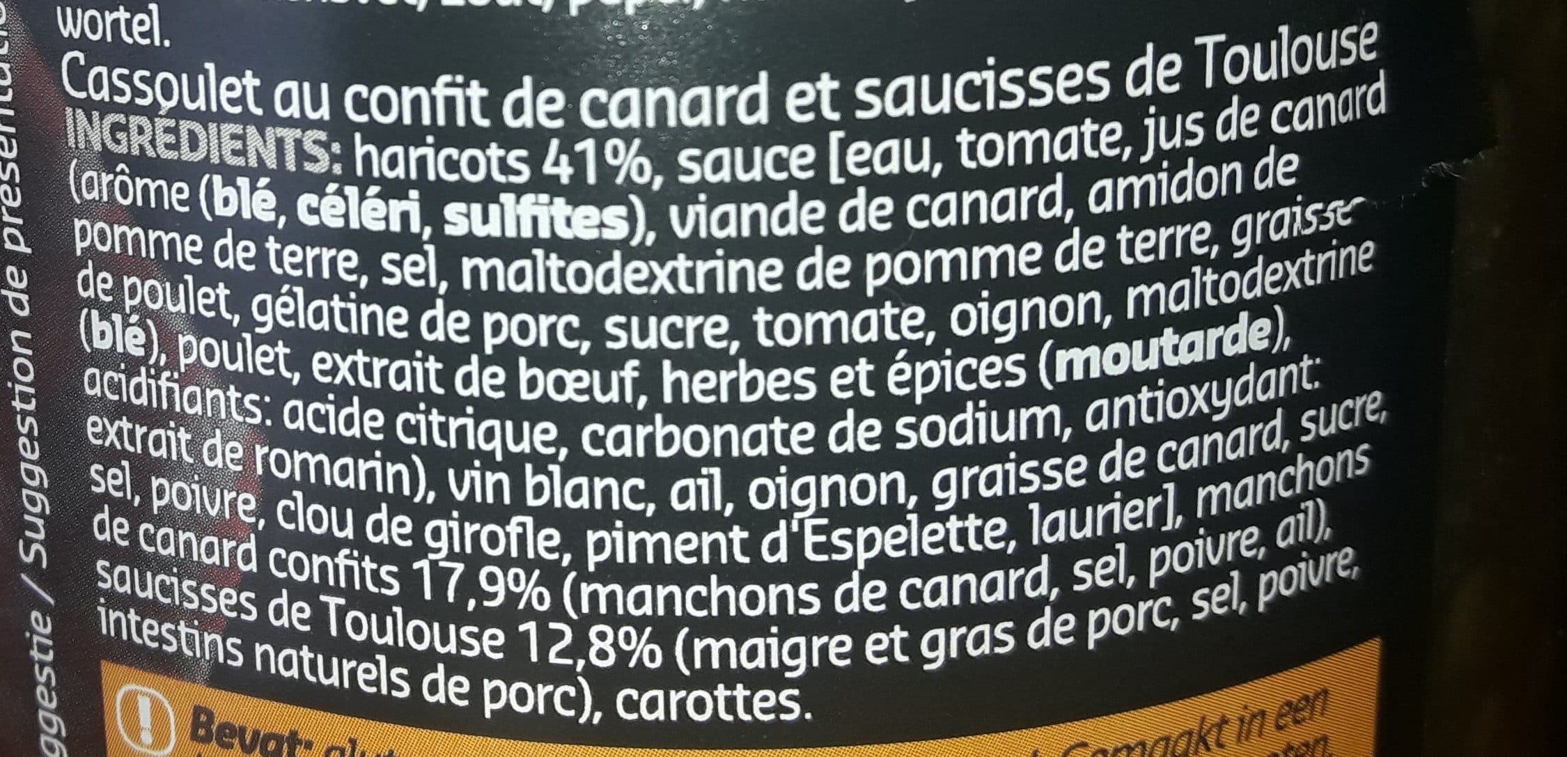 Open Food Facts Cassoulet - Recette du Sud-Ouest packshot