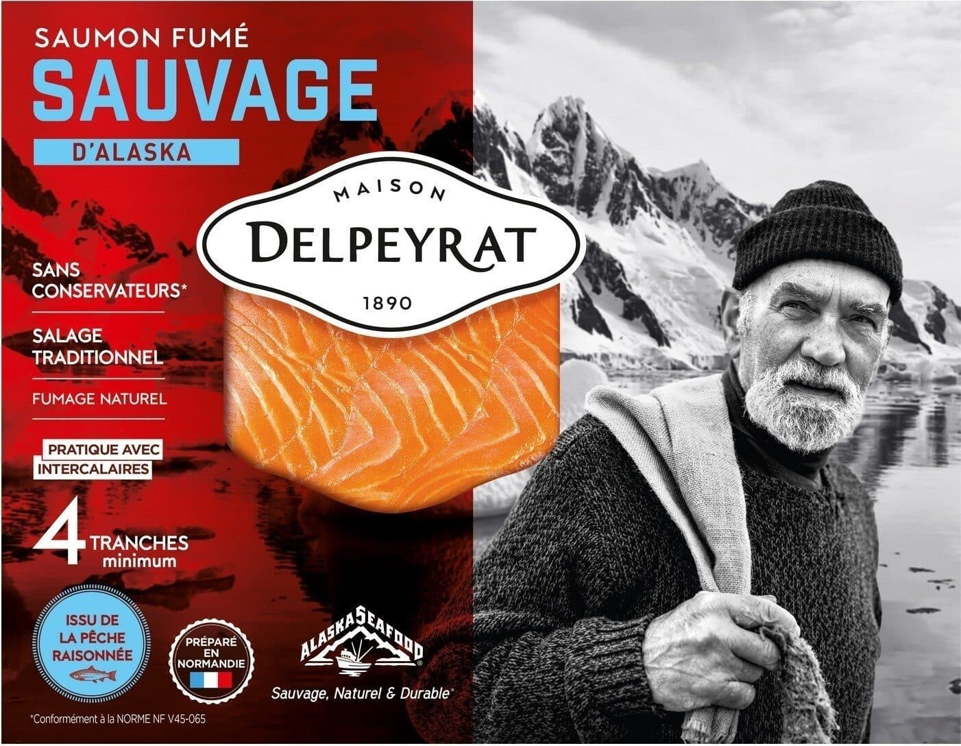 Delpeyrat Saumon fumé sauvage packshot