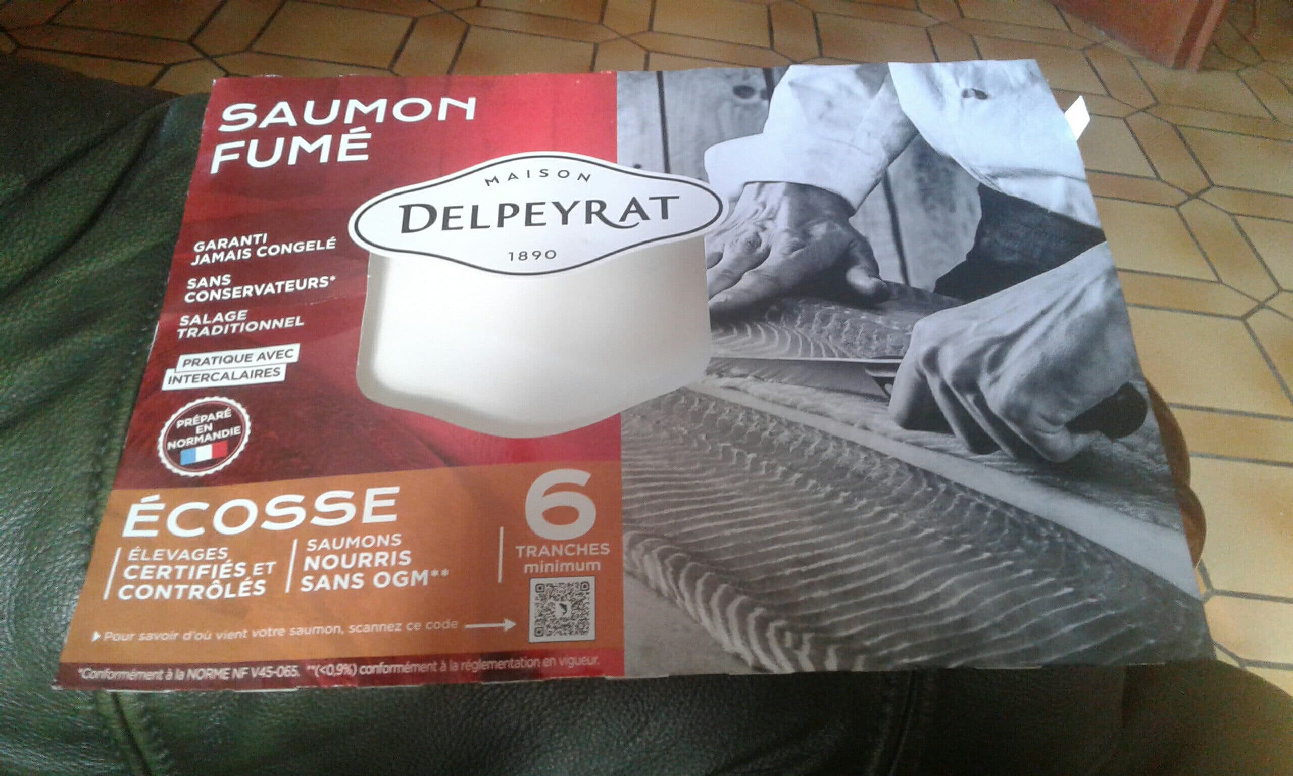 Delpeyrat Saumon Fumé extra Ecosse packshot