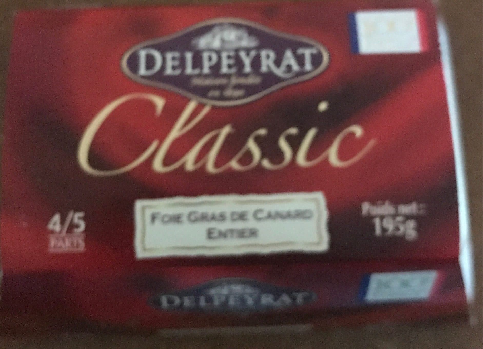 Delpeyrat Foie gras de canard entier packshot