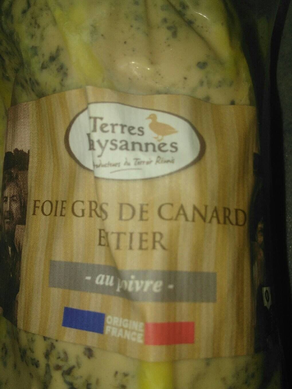 Terres Paysannes Foie gras canard entier packshot