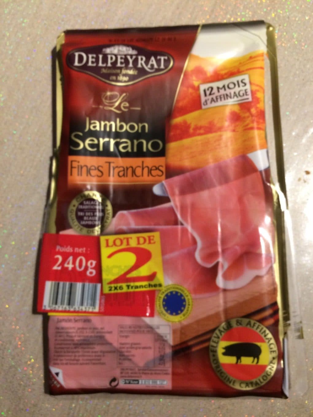 Delpeyrat Jambon serrano packshot