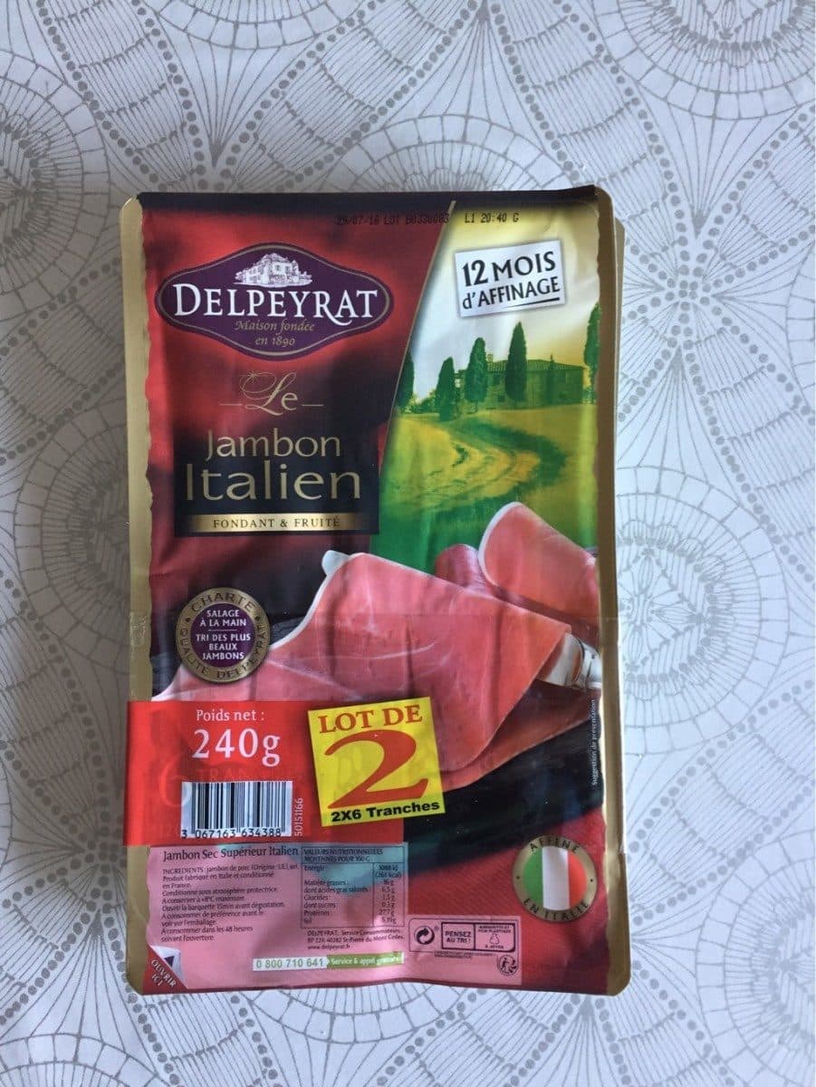 Delpeyrat Le jambon italien packshot