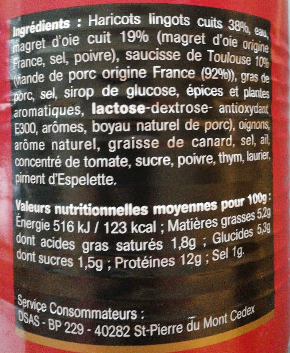 Duc de Mestade Cassoulet au magret d'oie packshot