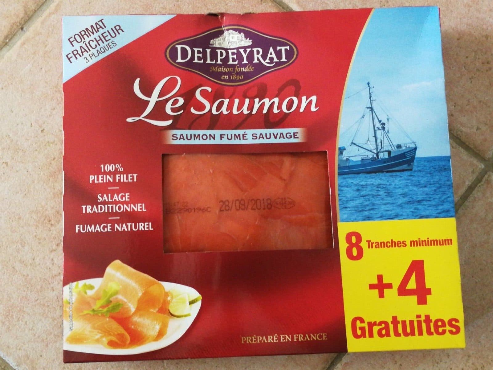 Delpeyrat Le saumon fumé sauvage packshot
