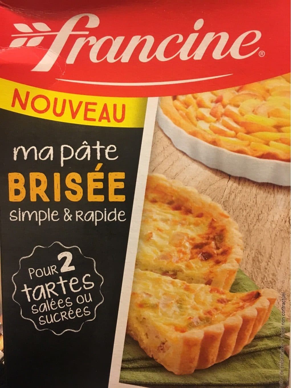 Francine Ma pâte brisée packshot