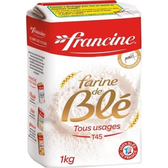 Francine Farine de blé T45 packshot