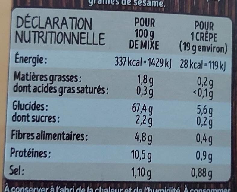 Francine Mes crêpes au sarrasin packshot