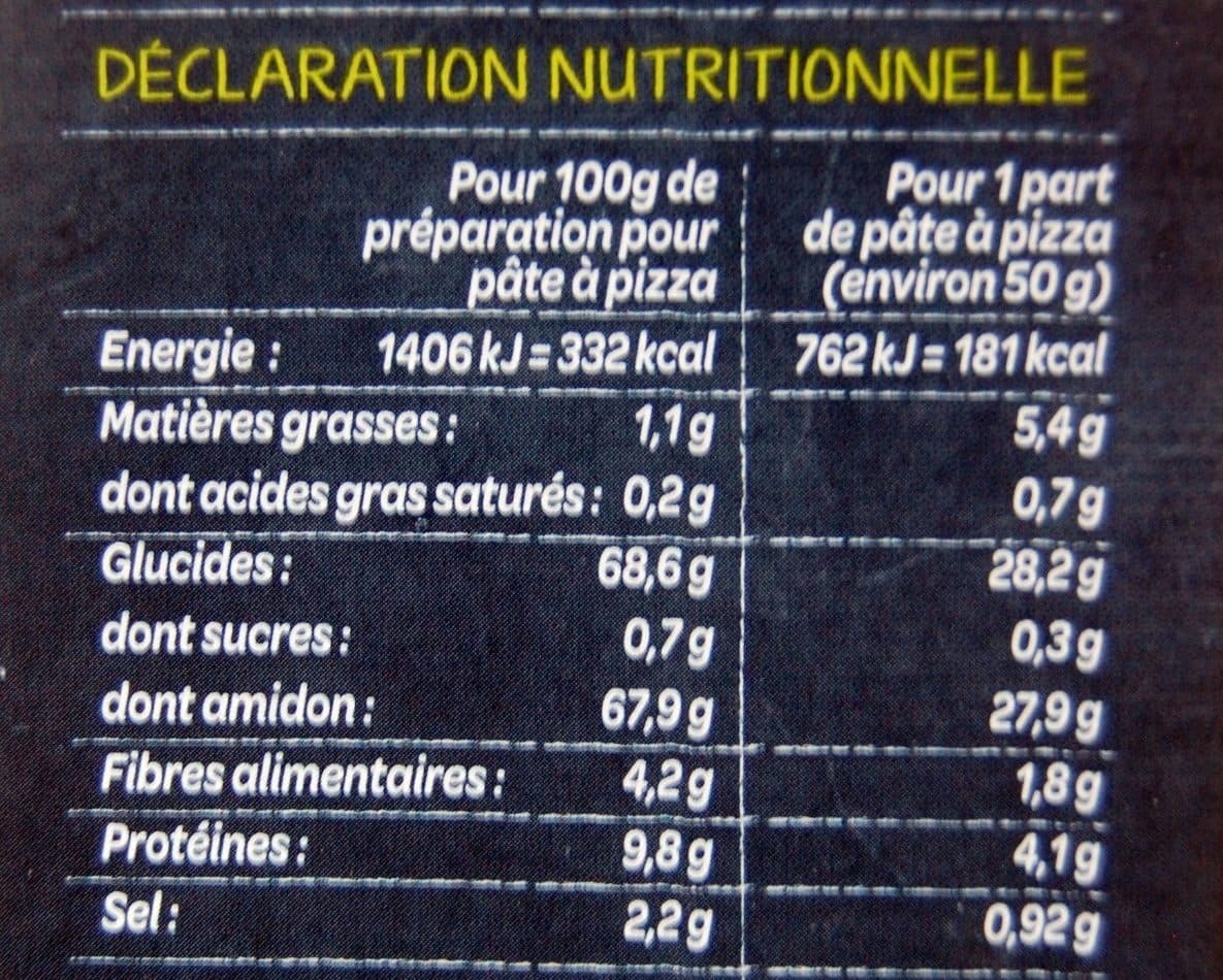 Francine Ma pâte à pizza packshot