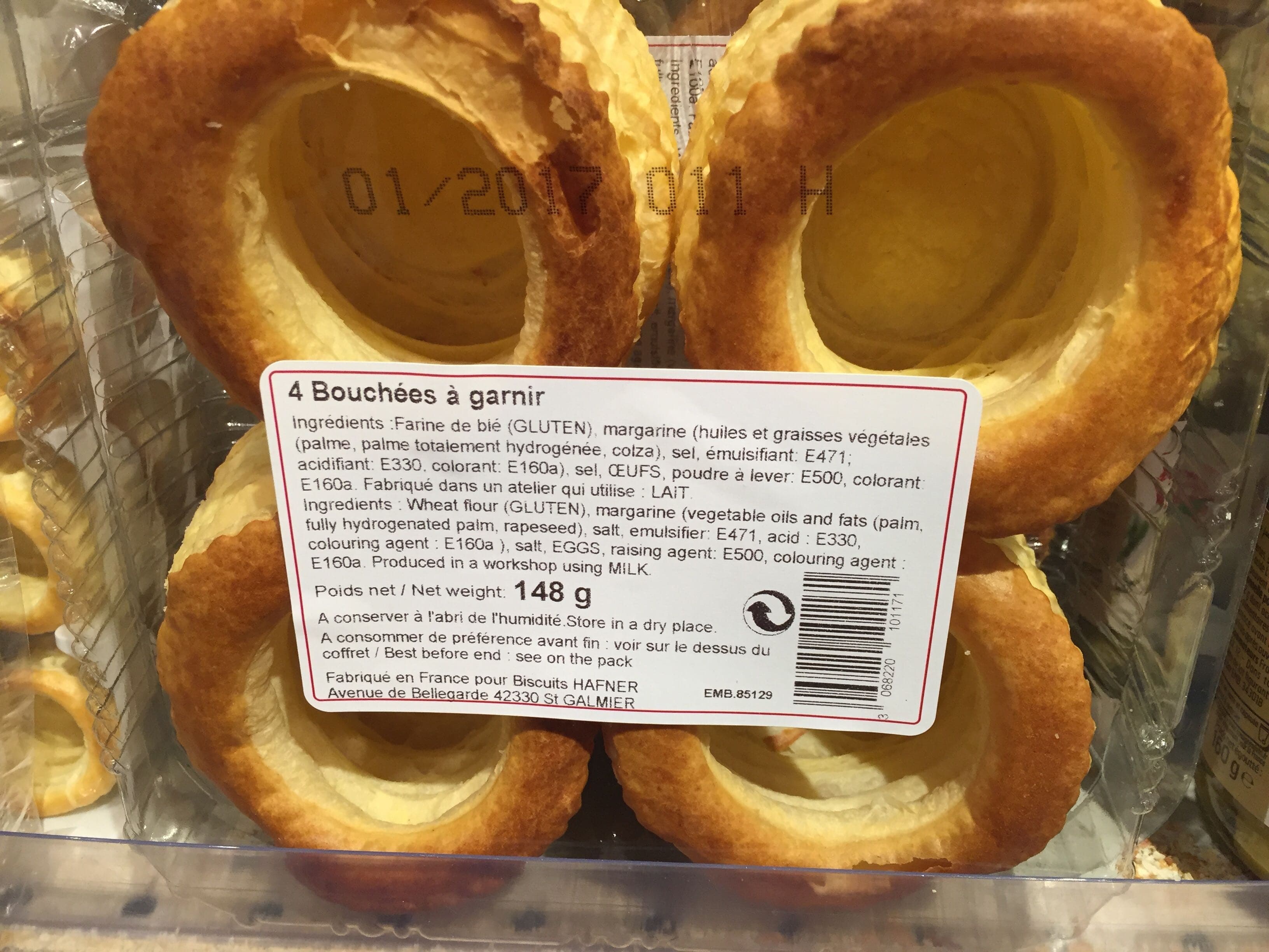 Biscuits Hafner 4 bouchées à garnir packshot