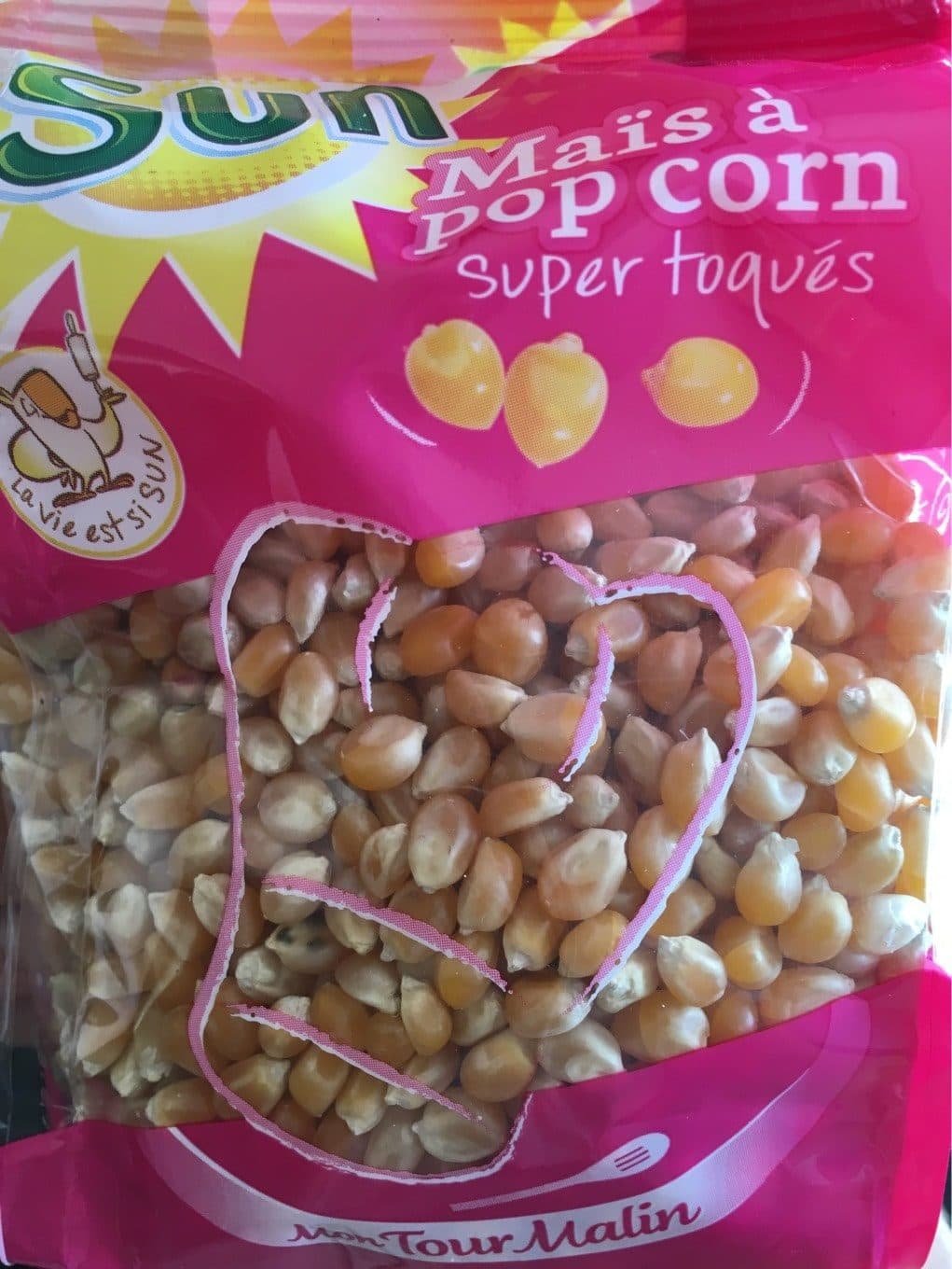 Sun Mais a pop corn packshot