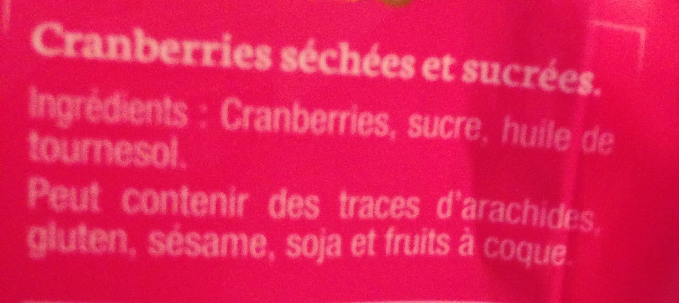 Sun Cranberries séchées packshot