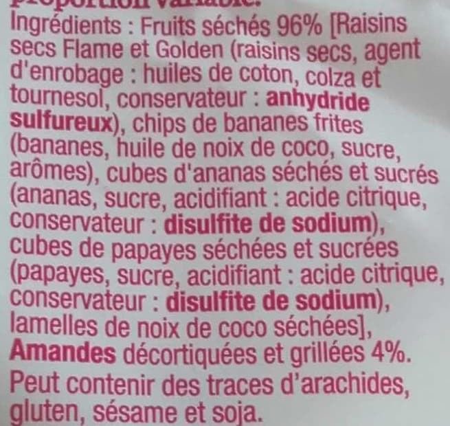 Sun Mélange tropical Croqandises packshot