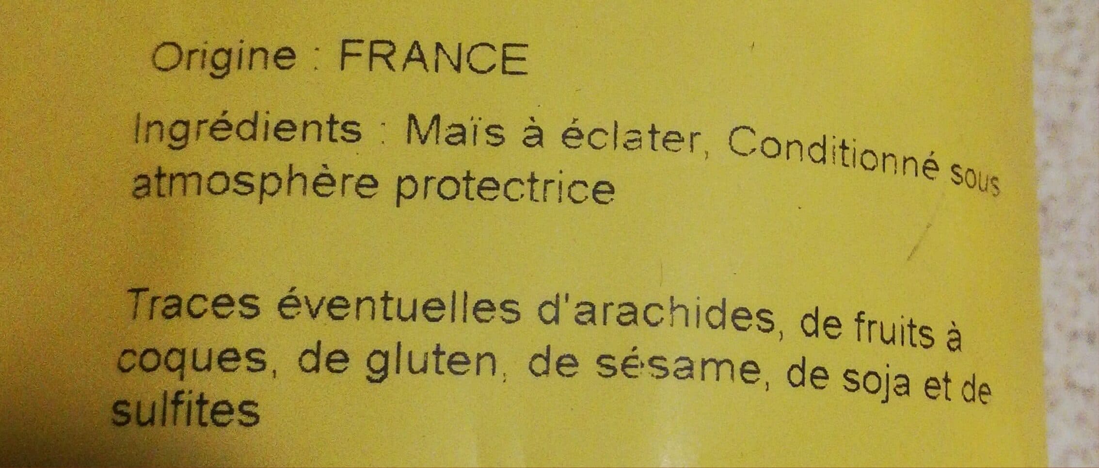 Sun Maïs à eclater packshot