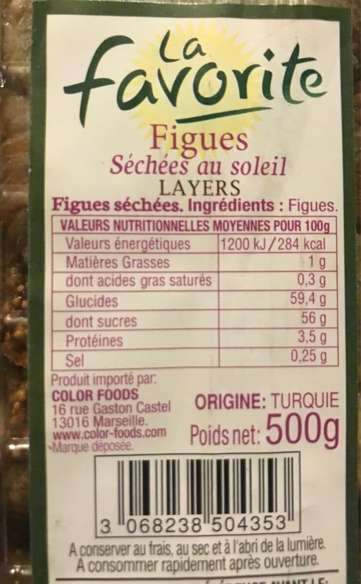 Color Foods Figues séchées LAYERS 500g packshot
