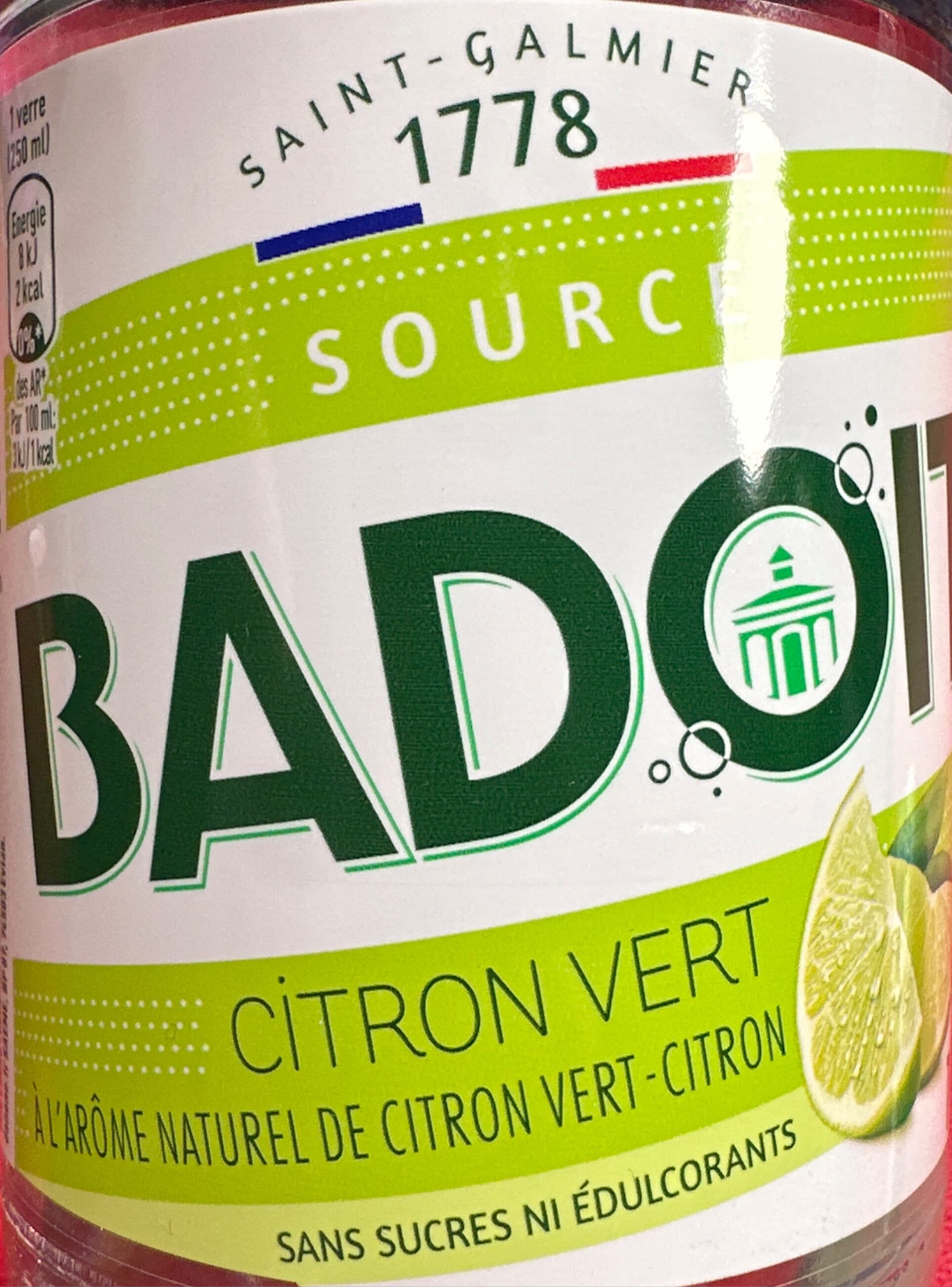 Badoit Badoit zest citron vert sans sucres packshot