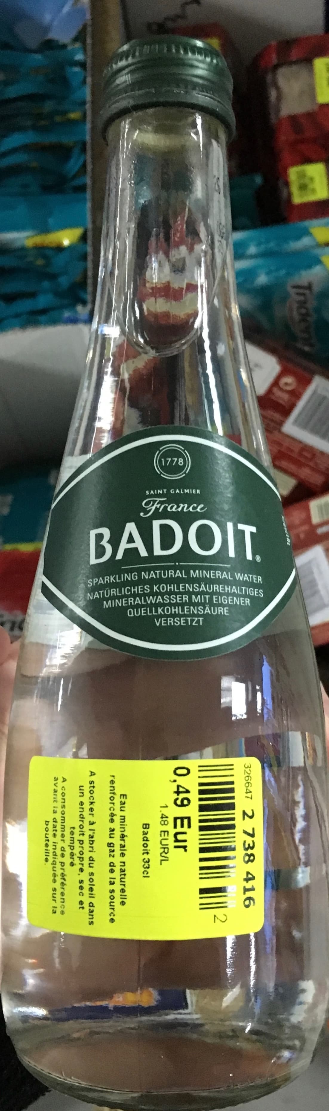 Badoit Badoit 0,33l Glas packshot