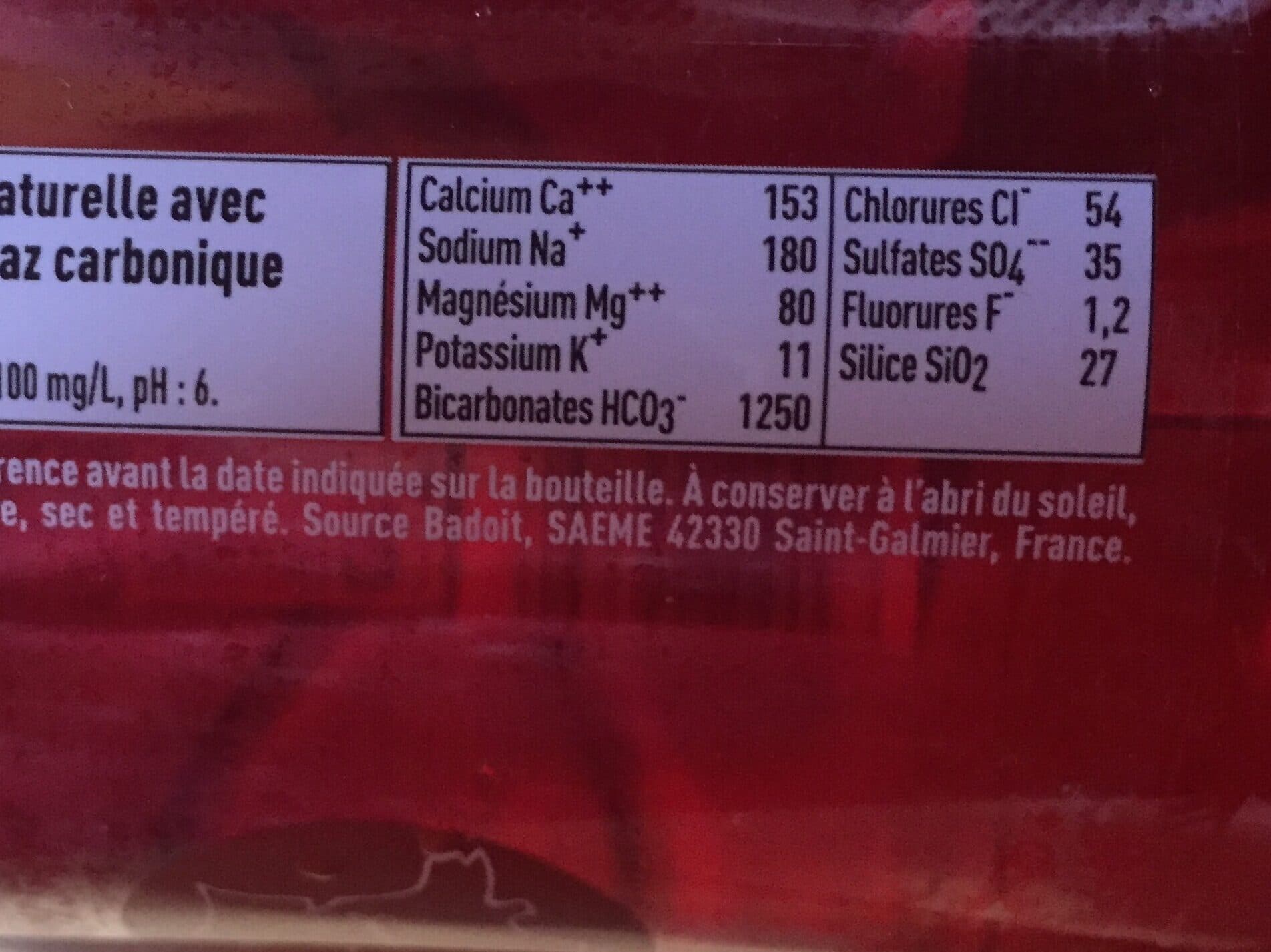 Badoit Badoit rouge packshot