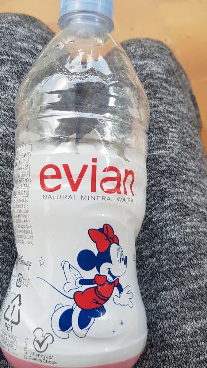 Evian Natural mineral water packshot