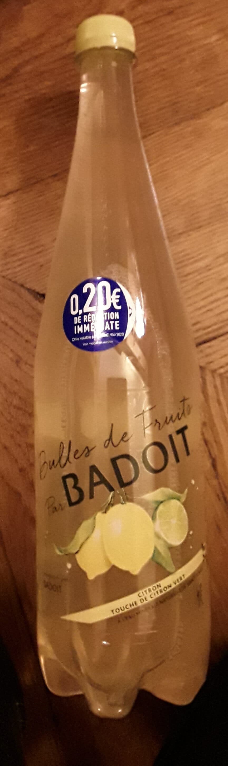 Badoit Eau gazeuse au citron packshot