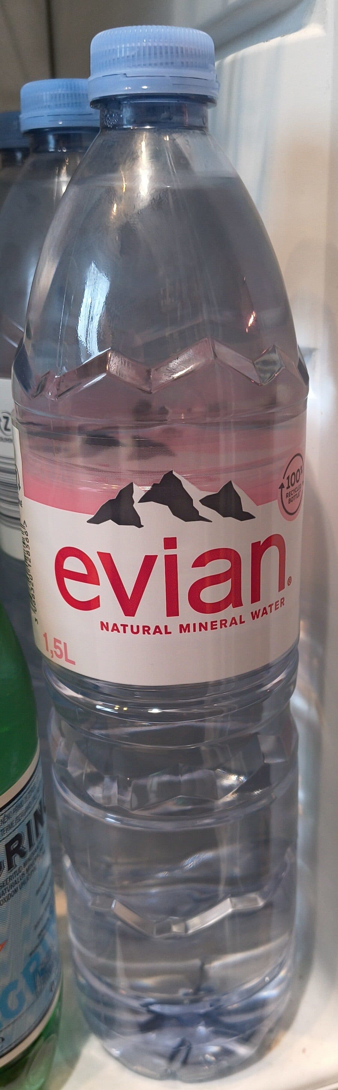 Evian Bottled water packshot