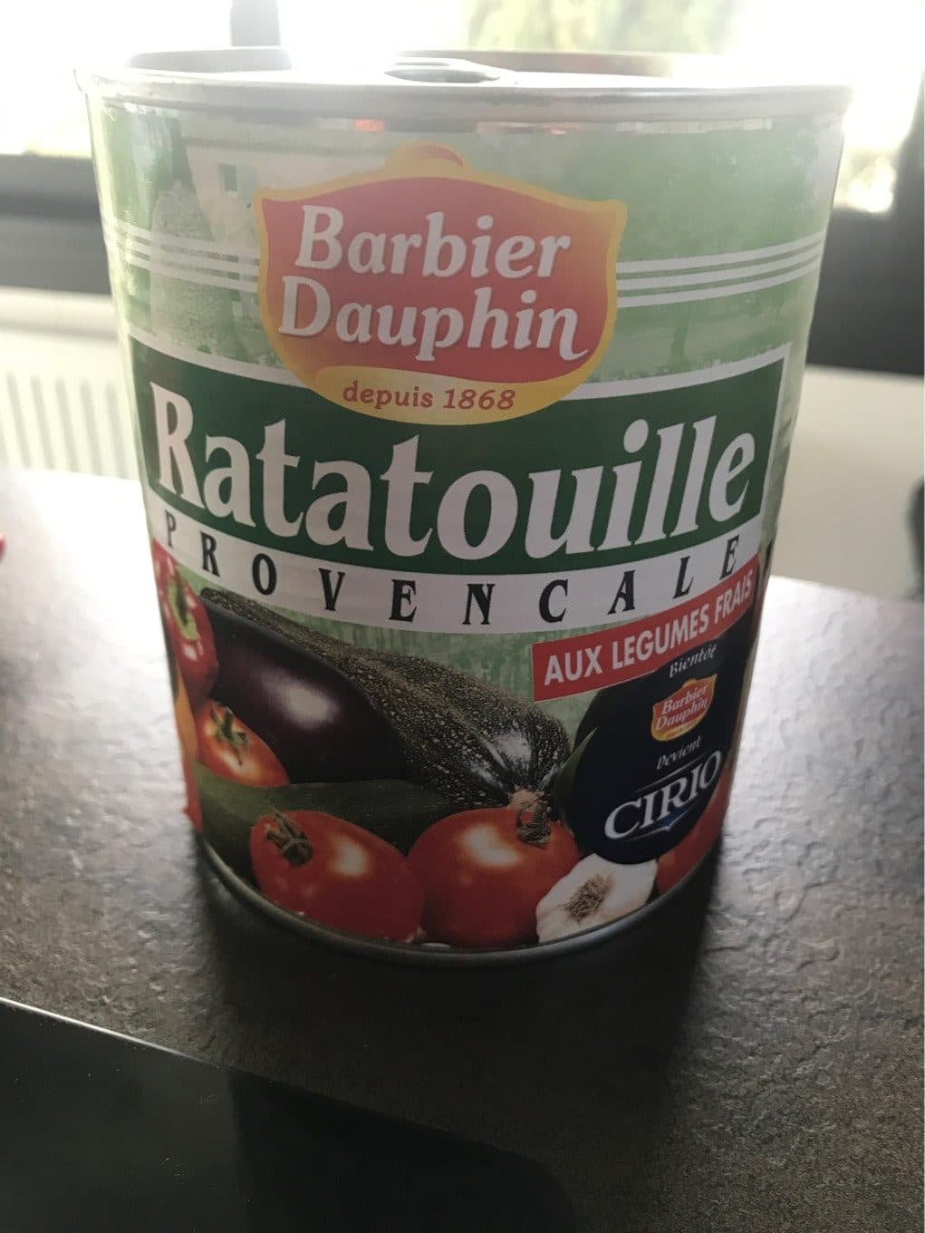Barbier dauphin Ratatouille Provençale aux Légumes Frais packshot