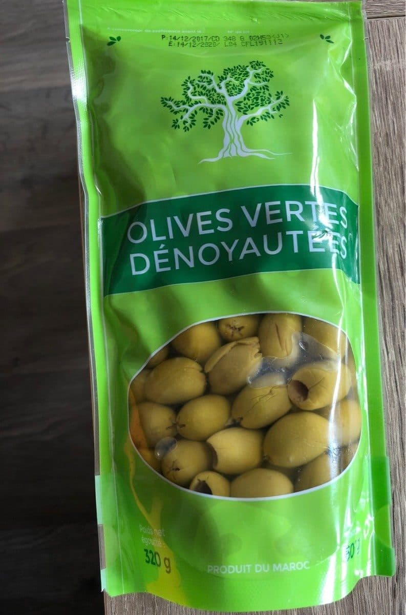 Open Food Facts Olives vertes dénoyautées packshot